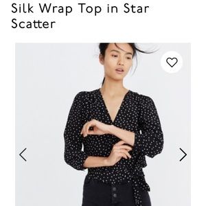 Silk Wrap Top in Star Scatter